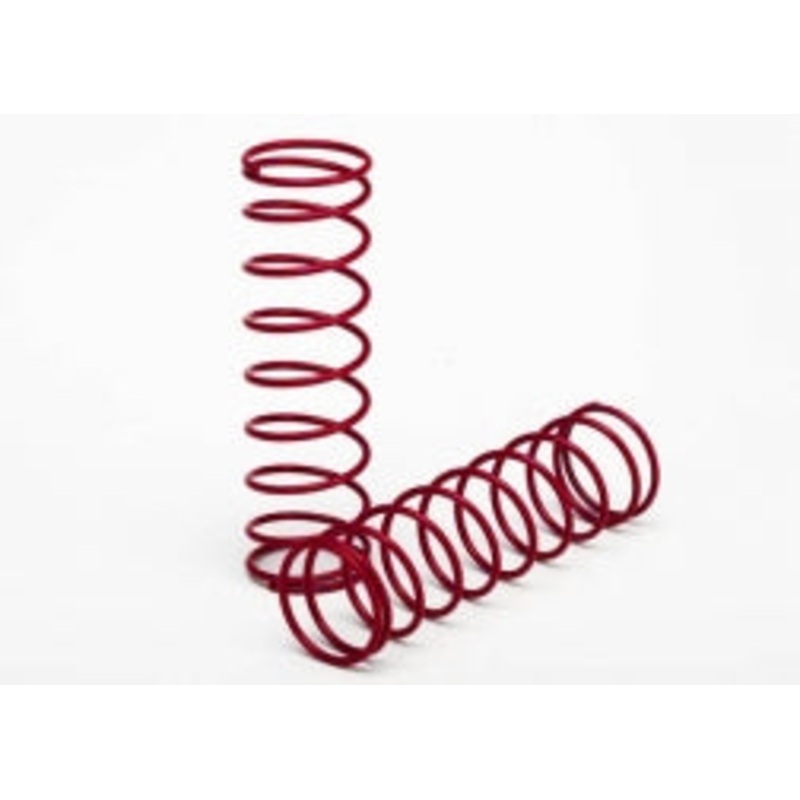 TRAXXAS 3758R Springs, front (red) (2)