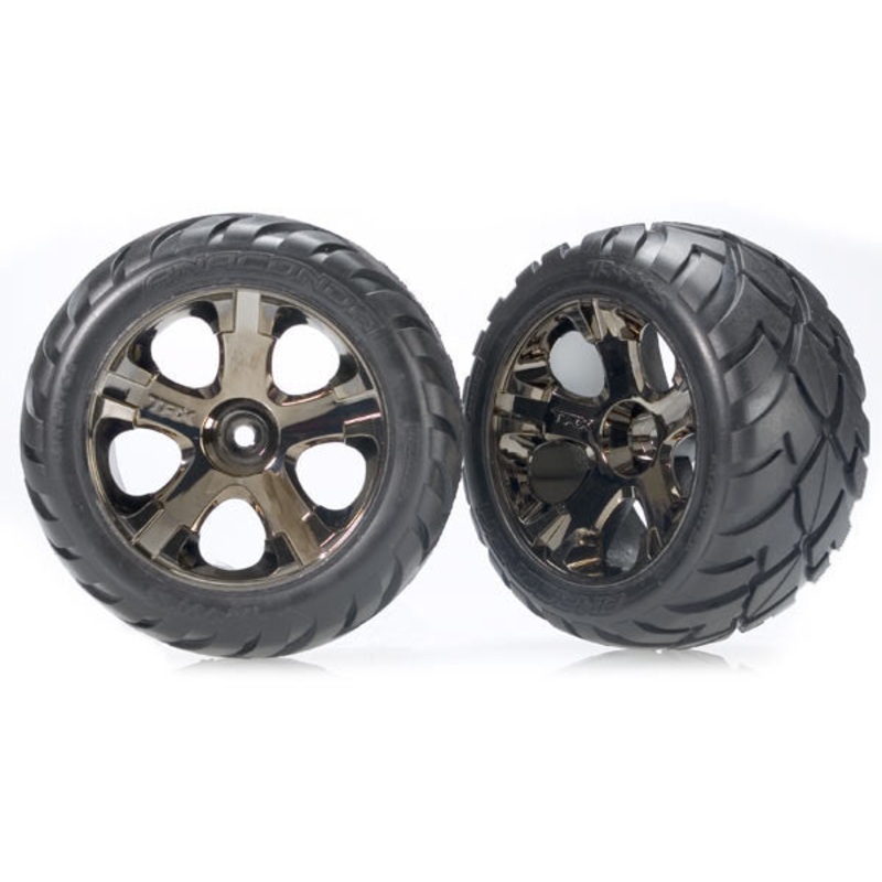 TRAXXAS 3776A Front Anaconda Tires+All Star Wheels