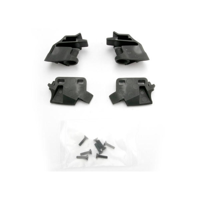 TRAXXAS 3928 Retainer, battery hold-down, front (2)/ rear (2)/ CCS 3x12 (4) *DISC
