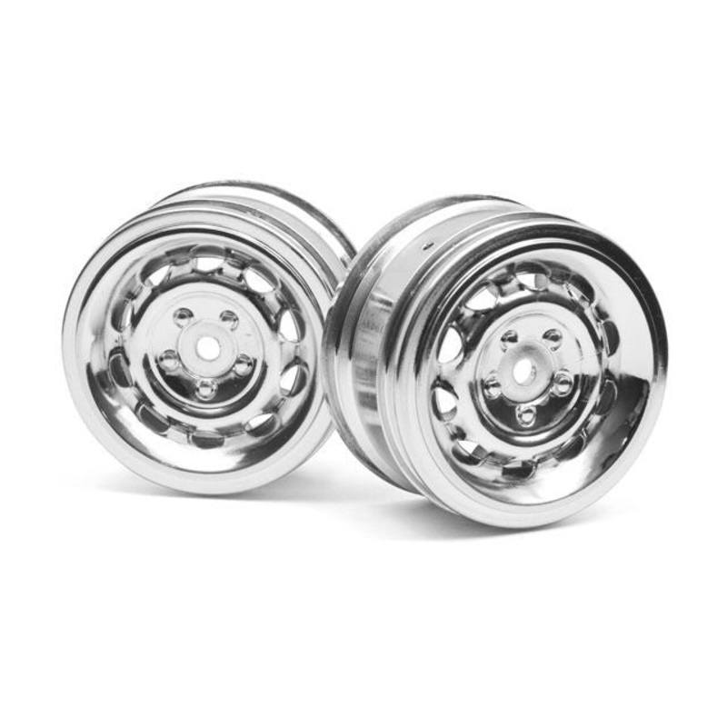 HPI 33472 Vintage Wheel CC Type 26mm Chrome 0mm Offset