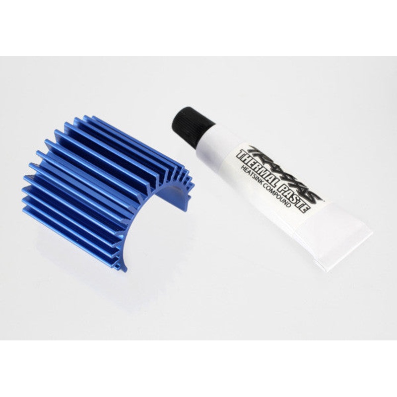 TRAXXAS 3374 Heat Sink 380 Brushless Motor, aluminum (blue-anodized)