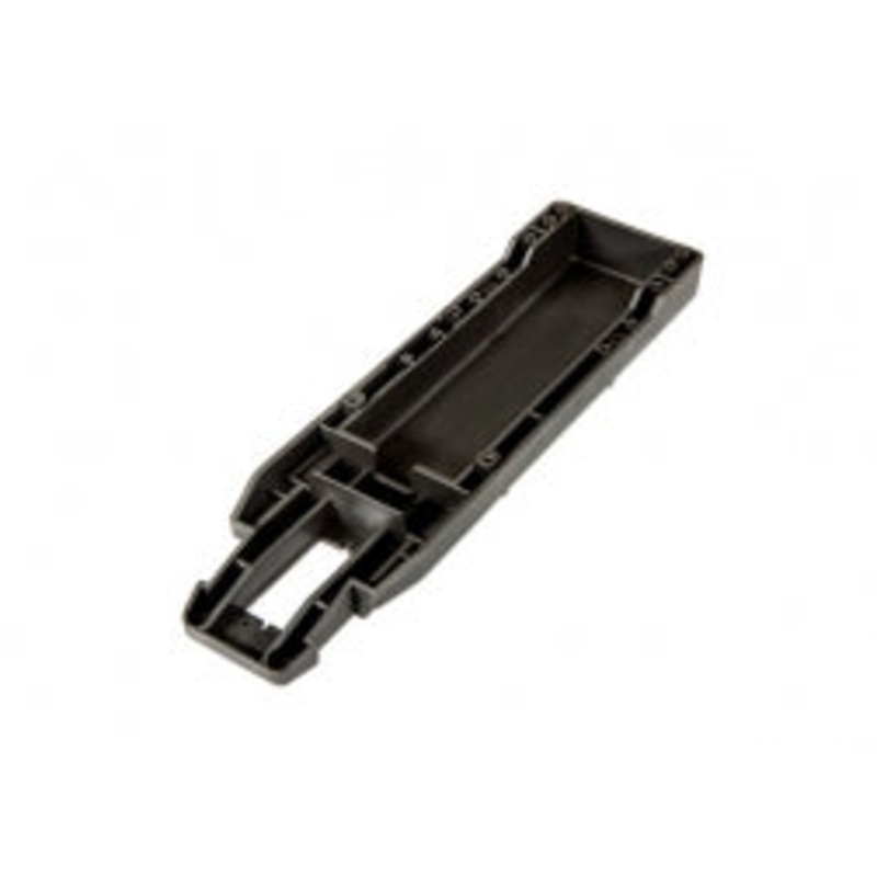 TRAXXAS 3622X Main chassis black 164mm long battery compartment fits both flat and hump style battery packs use only with #3626R ESC mounting plate