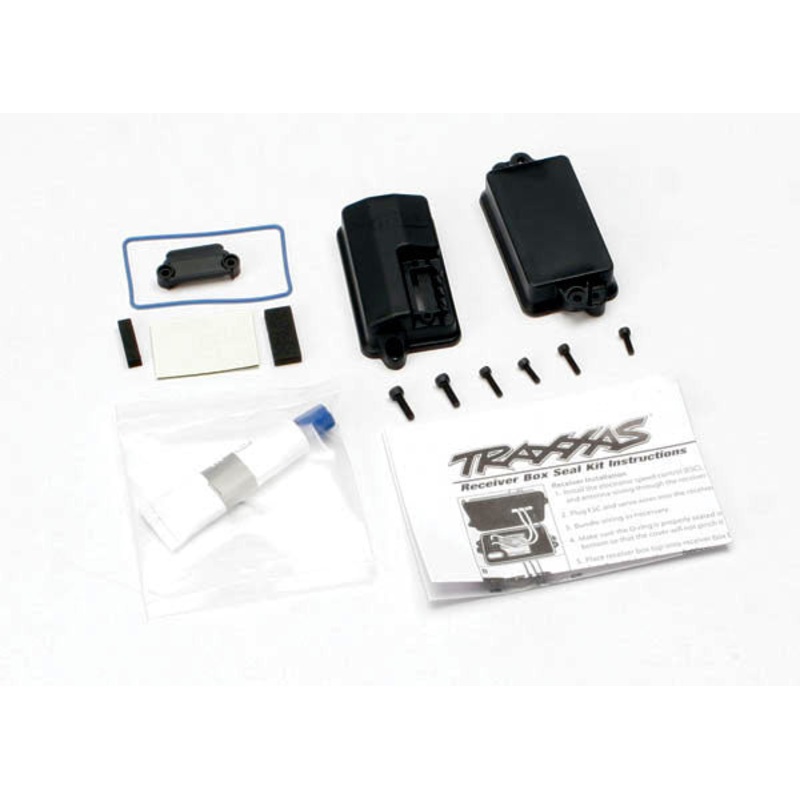 TRAXXAS 3628 Box Receiver Sealed/ foam pad/2.5x8mm CS (4)/ 3x10mm CS (2) : SLASH 4X4, RUSTLER, STAMPEDE 2WD, STAMPEDE 4x4