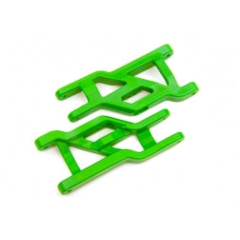 TRAXXAS 3631G Suspension arms, front green (2) heavy duty, cold weather material