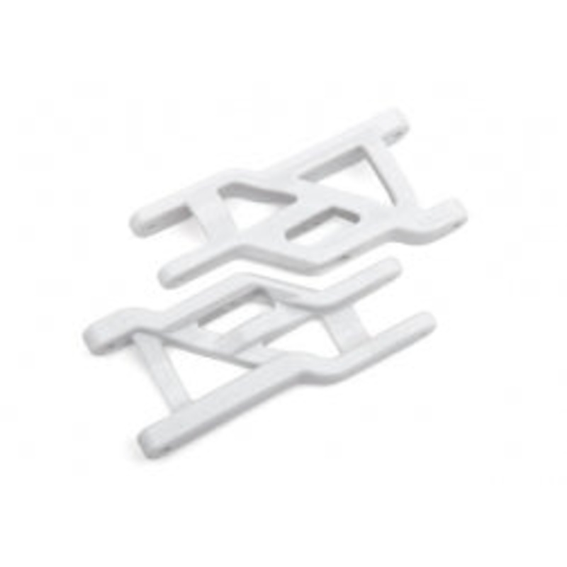 TRAXXAS 3631L Suspension arms, front white (2) heavy duty, cold weather material