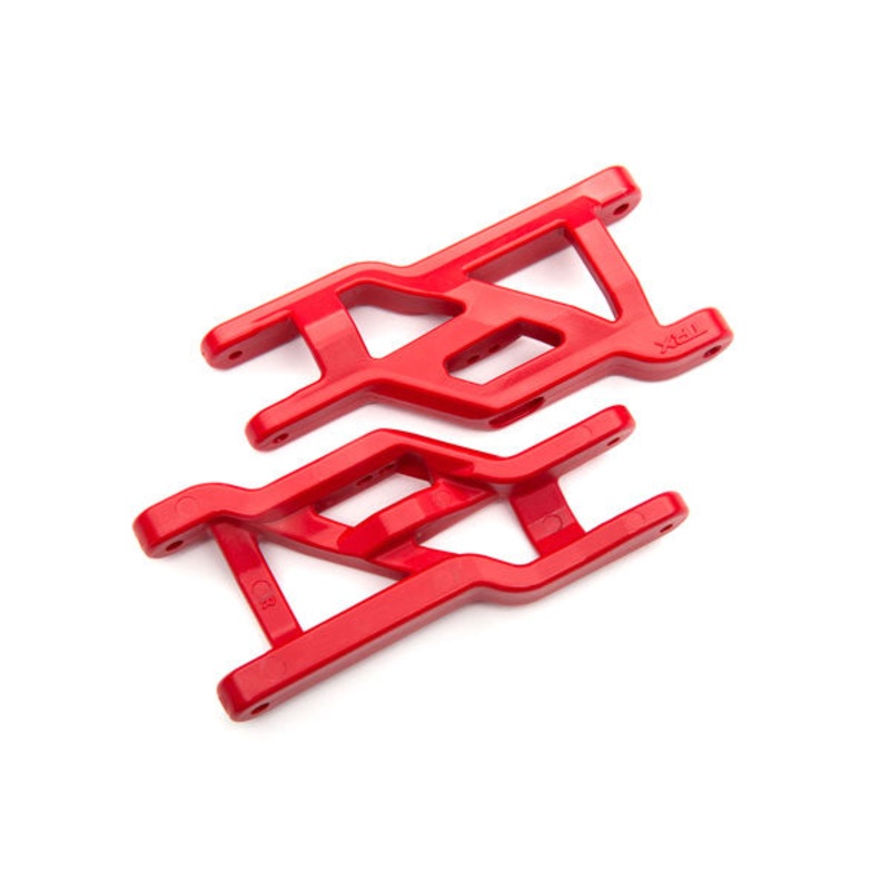 TRAXXAS 3631R Suspension arms, front (red) (2) (heavy duty, cold weather material)