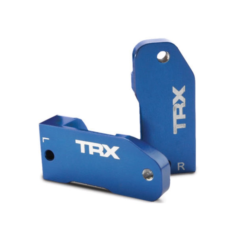 TRAXXAS 3632A Left Right Aluminum Caster Blocks 30 Degree (Blue)