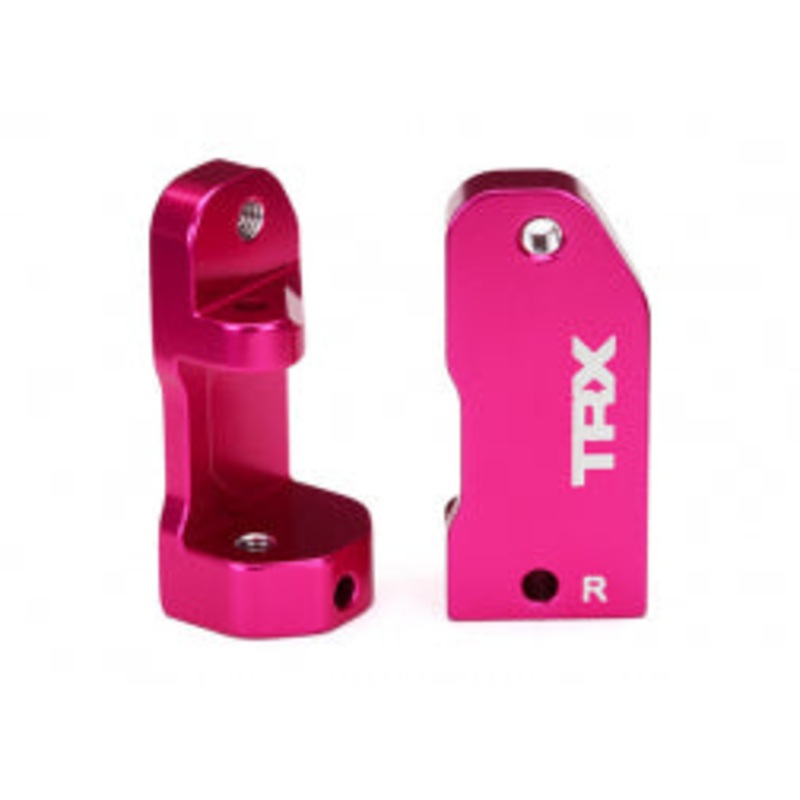 TRAXXAS 3632P Caster Blocks 30 Degree Pink-Anodized 6061-T6