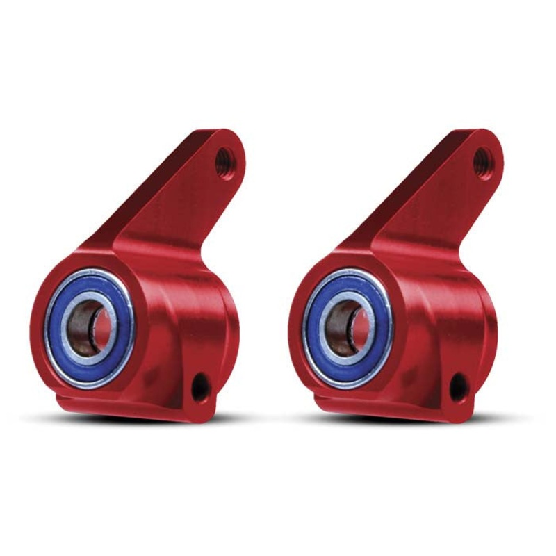 TRAXXAS 3636X Steering Blocks Aluminum Red