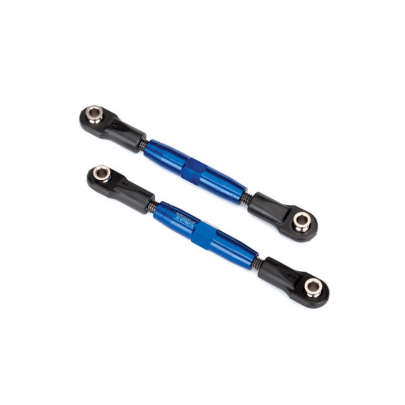 TRAXXAS 3644X Camber links, rear (TUBES blue-anodized, 7075-T6 aluminum (73mm) (2)/ rod ends, rear (4)/ rod ends, front (4)/ aluminum wrench (1)