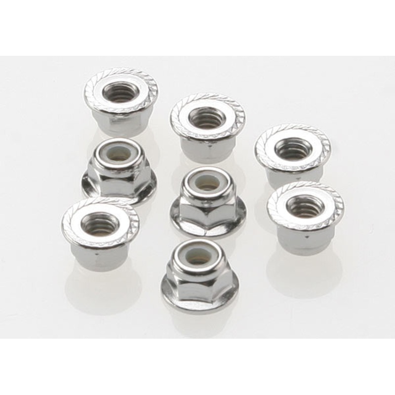TRAXXAS 3647 4mm flanged nylon locking nut