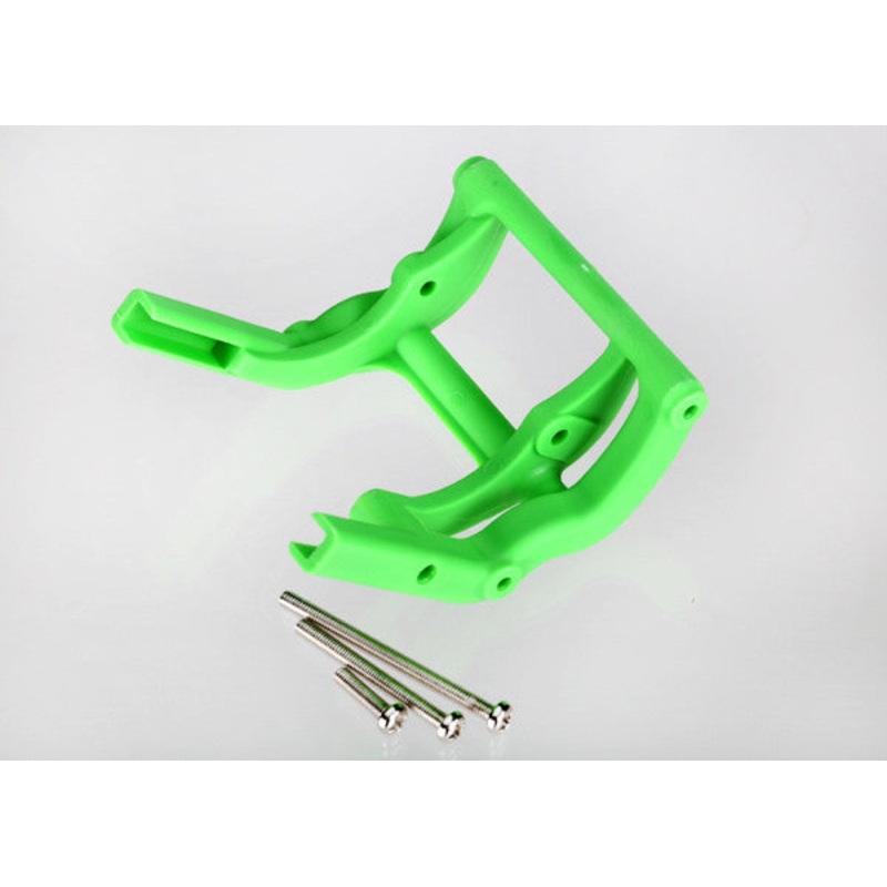 TRAXXAS 3677A Wheelie bar mount (1) / hardware (green) TRA3677A