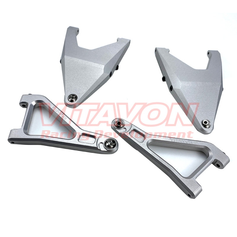 VITAVON UDR0012 CNC Aluminum A Arm / Suspension Arms lower/upper For 1/7 Traxxas UDR