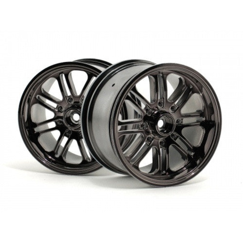 HPI 3173  8-Spoke Wheel Black Chrome 83x56mm