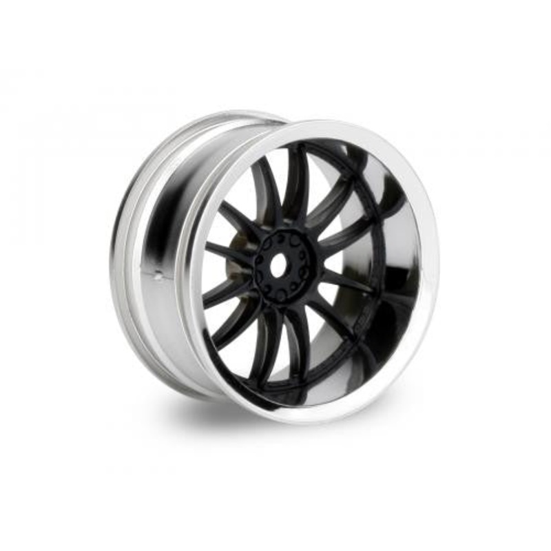 HPI 3287 Work XSA Wheels 26mm Chrome/Black 6mm Offset