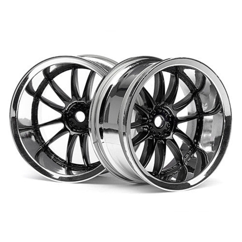 HPI 3288 Work XSA Wheel 26mm Chrome/Black 9mm Offset