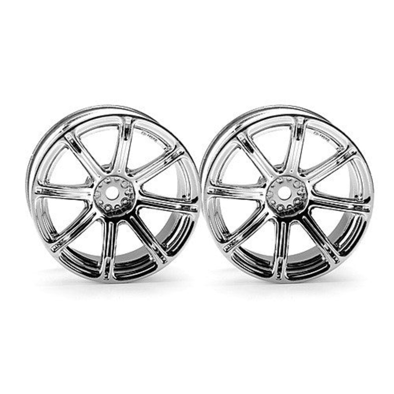HPI 3301 Work Emotion XC8 Wheel 26mm 6mm Offset Chrome
