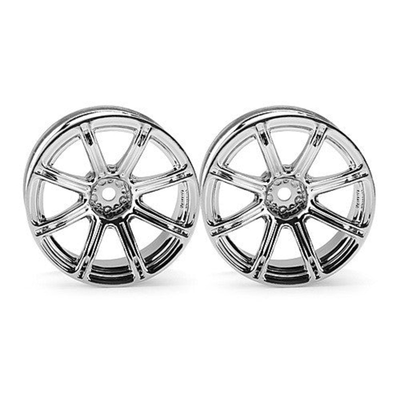HPI 3302 Work Emotion XC8 Wheel 26mm 9mm Offset Chrome *DISC*