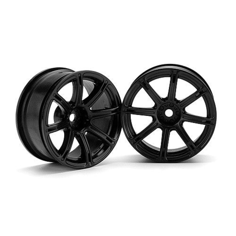 HPI 3307 Work Emotion XC8 Wheel 26mm Black 6mm Offset