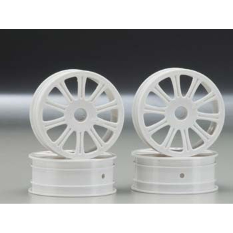JCONCEPTS 3305 Rulux 1/10 RC10B4 Fr Wheel White (4)