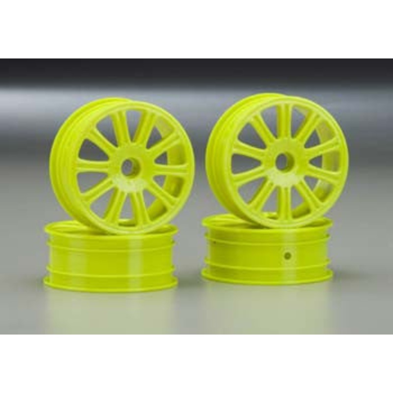 JCONCEPTS 3305Y Rulux 1/10 RC10B4 Fr Wheel Ylw (4)