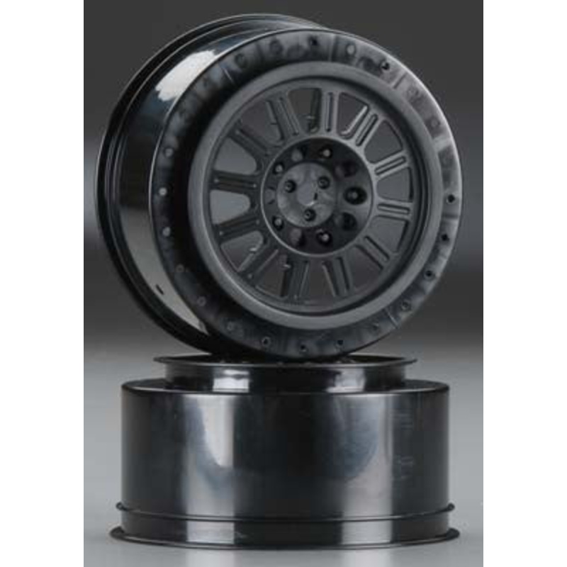 JCONCEPTS 3332B Rulux 12mm Hex Wheel SC10 2.2 x3.0 Black (2)