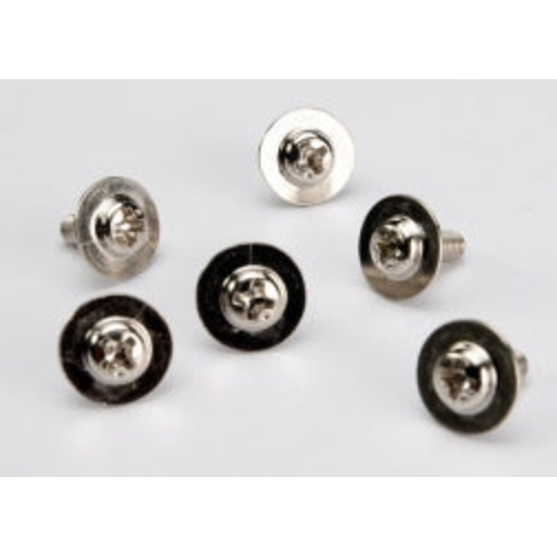 TRAXXAS 3185X Screws, 3X8mm Washerhead Machine (large head for motor mount) (6)