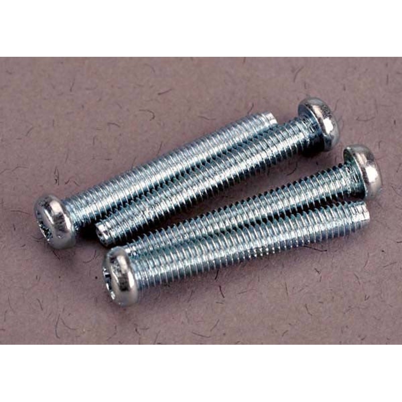 TRAXXAS 3189 Screws, 2.5x19mm roundhead machine screws (4)