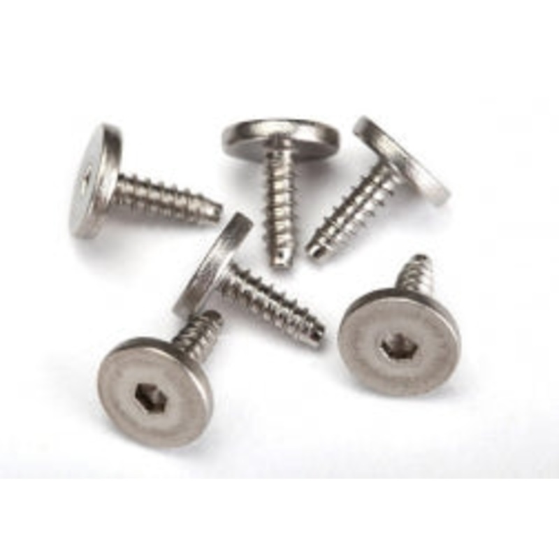 TRAXXAS 3233 Screws 2.6x8mm Flathead Machine Self-Tapping (6)