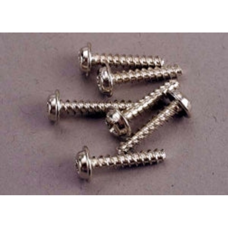 TRAXXAS 3288  Screws, 3x15mm washerhead self-tapping (6)