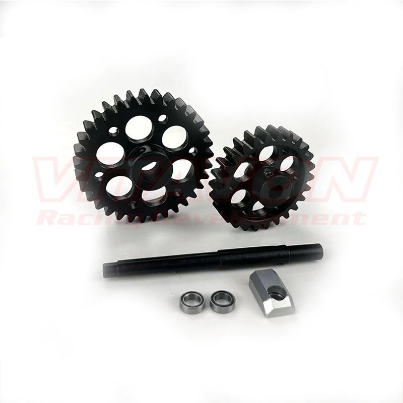 VITAVON XMAX137 33T 8mm Pinion and 26T Spur Gear Combo for 1/5 X-MAXX XRT XMAXX CNC 45# HD 1.5Mod MOD1.5