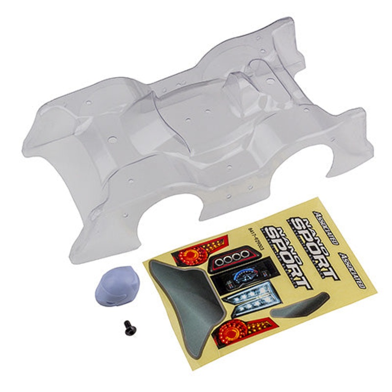 ASSOCIATED 21600 Nanosport Clear Body W/ Decals