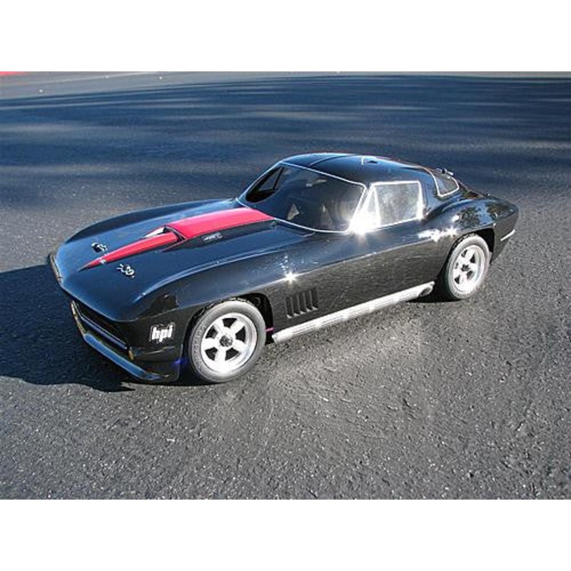HPI 100639 '67 Vette Body Painted Black 200mm *DISC* Corvette 1967