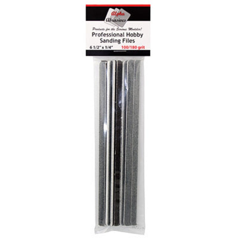 ALPHA ABRASIVES 0308 1/4" Professional Sanding Files Coarse