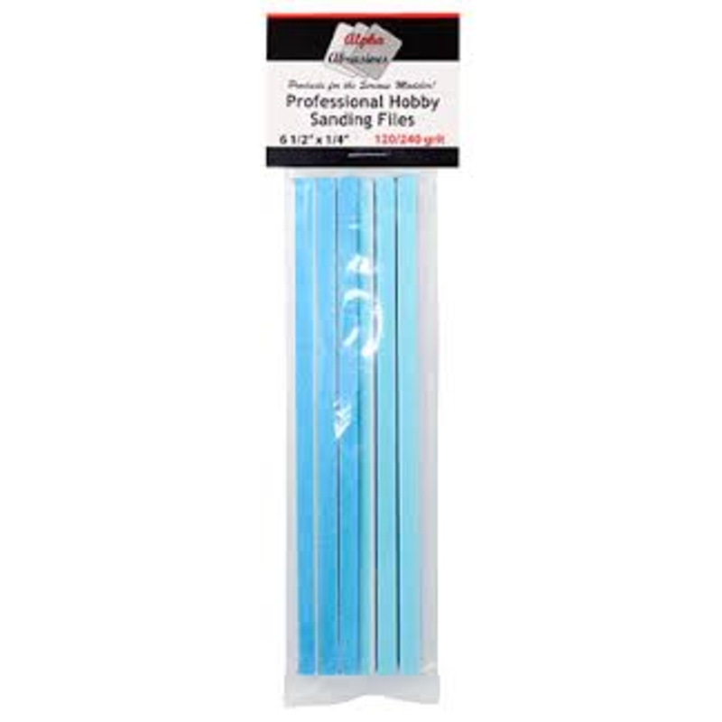 ALPHA ABRASIVES 0309 1/4" Professional Sanding Files Medium