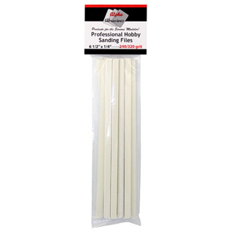 ALPHA ABRASIVES 0310 1/4" Professional Sanding Files Fine