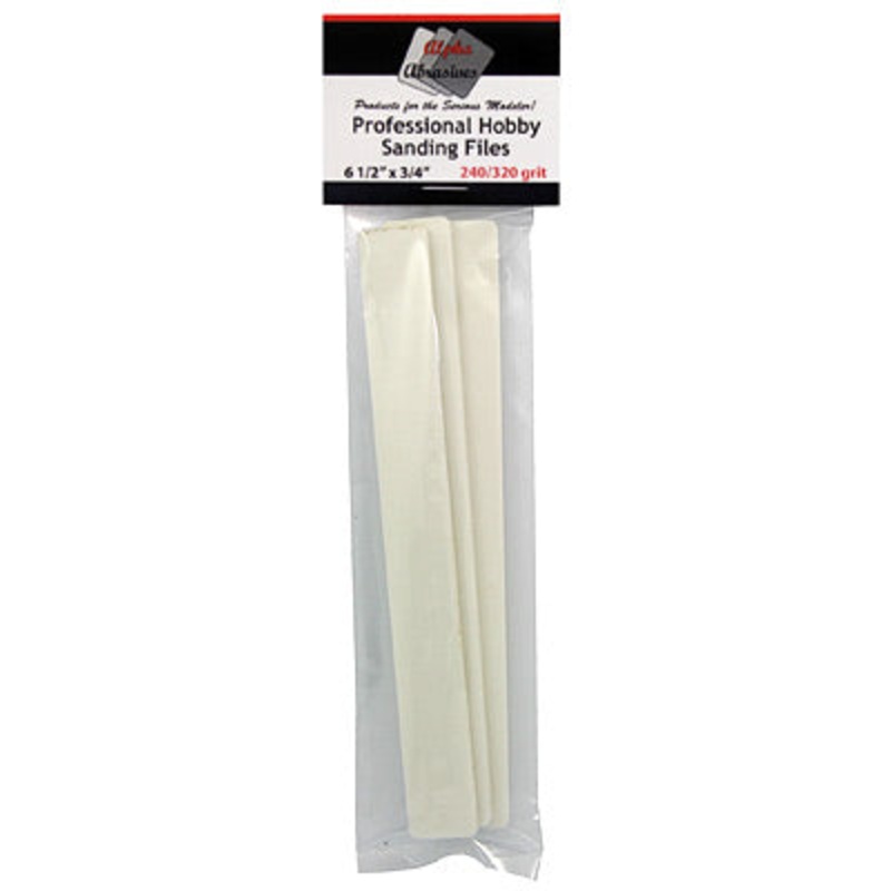 ALPHA ABRASIVES 0313 3/4" Professional Sanding Files Fine