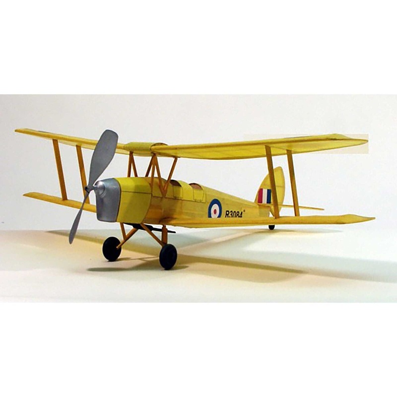 DUMAS 208 Tiger Moth Rubber Powered Kit, 17.5"