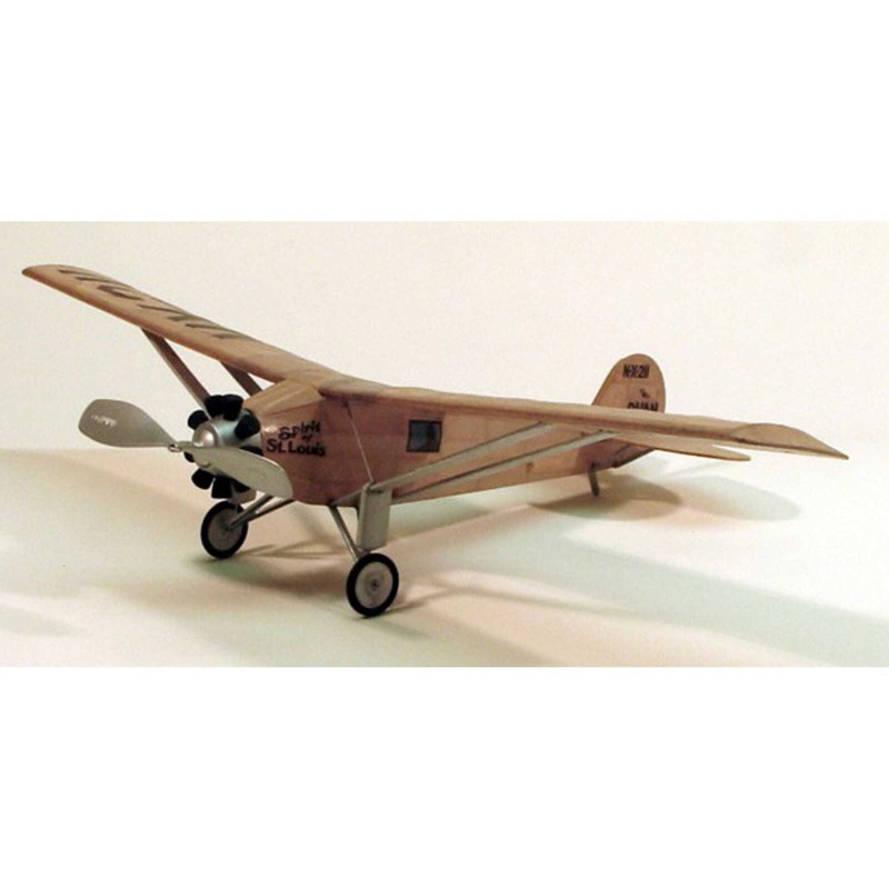 DUMAS 209 Spirit Of St Louis Rubber Powered Kit, 17.5"