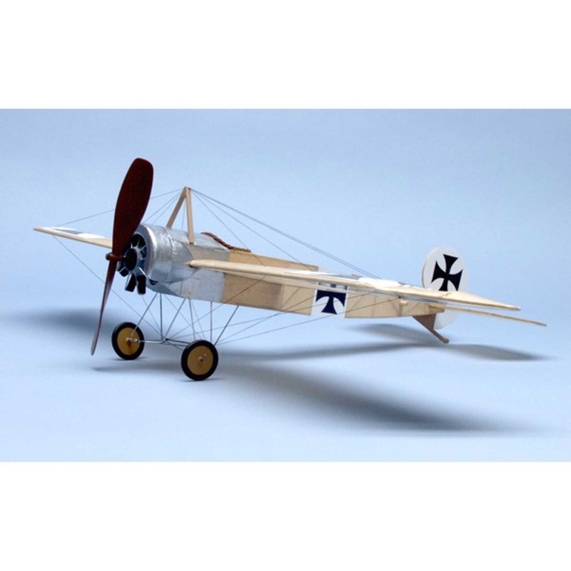 DUMAS 222 Fokker Eindecker III Walnut Scale S Rubber Powered Kit, 17.5"