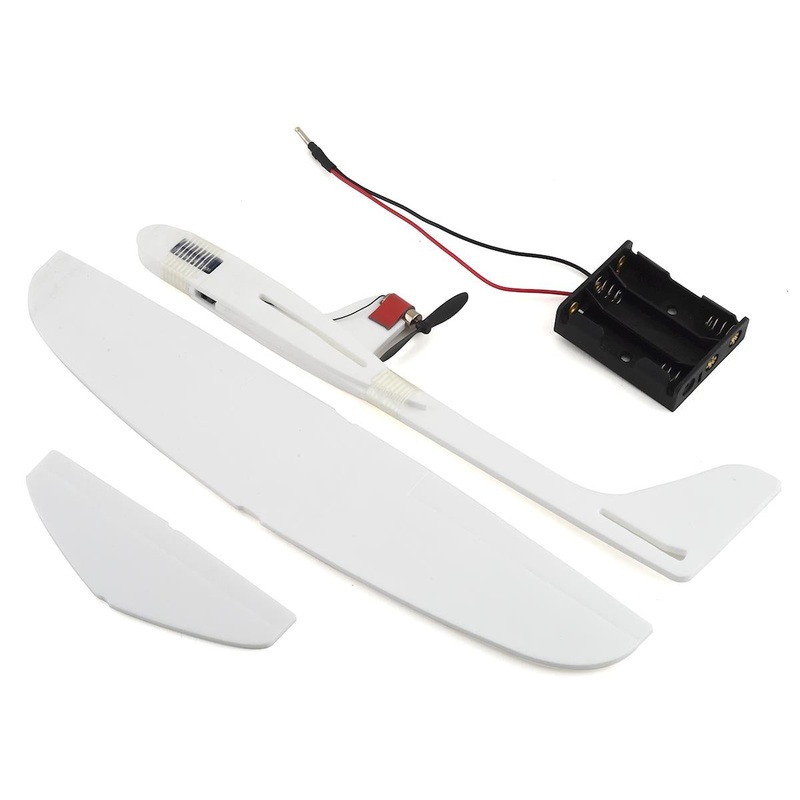 RACETEK RTK4071 Free Flight DIY Capacitor Powered Airplane Kit White