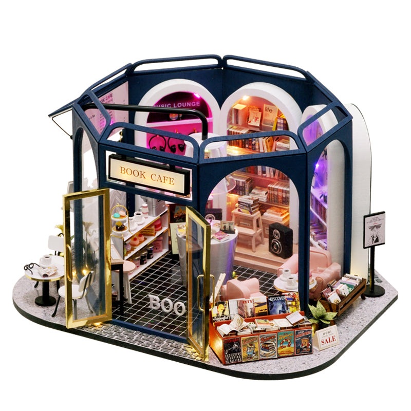 Cute Room - Book Cafe DIY Miniature House Kit (GD-002)