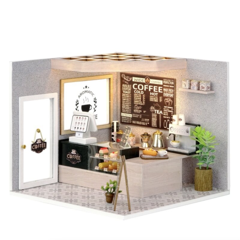 Cute Room - Leisurely Coffee Shop DIY Miniature House Kit (H-021)