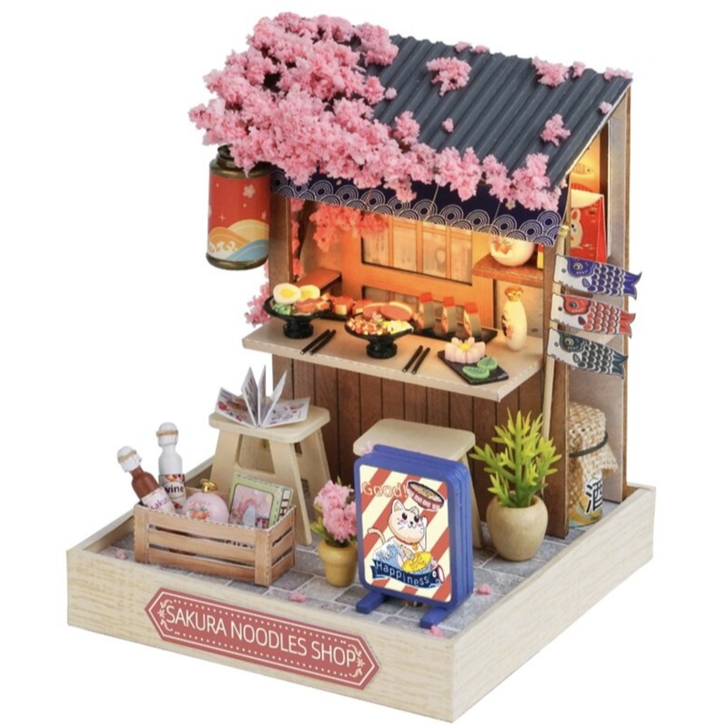 Cute Room - Sakura Noodles Shop Palm-Sized DIY Miniature Room Kit (QT-041)