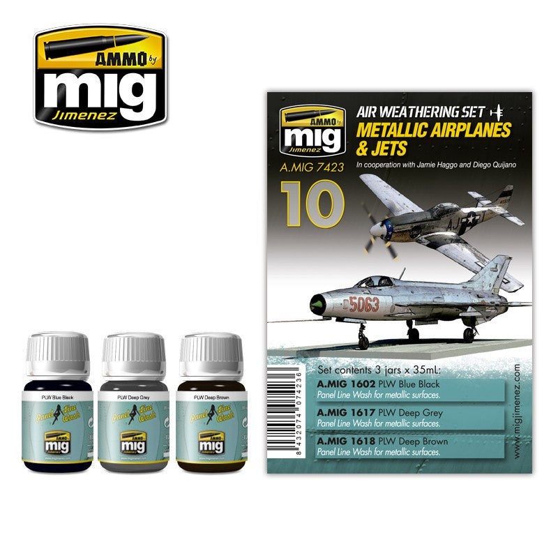 AMMO - 7423 Metallic Airplanes & Jets (Air Weathering Set)