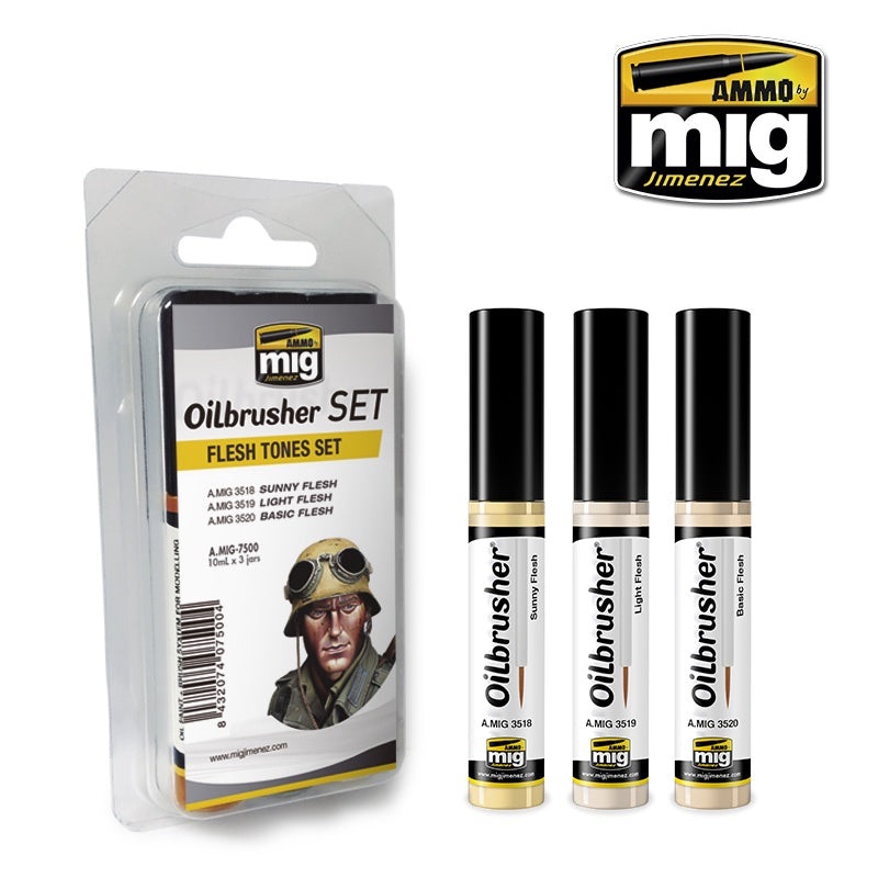 AMMO - 7500 Flesh Tones (Oilbrusher Set)