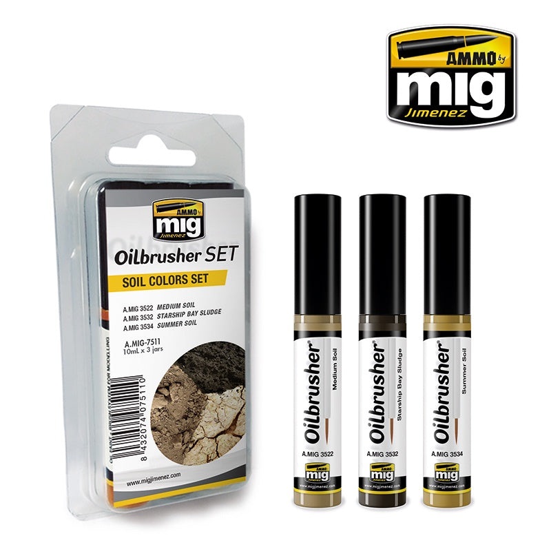 AMMO - 7511 Soil Colors (Oilbrusher Set)