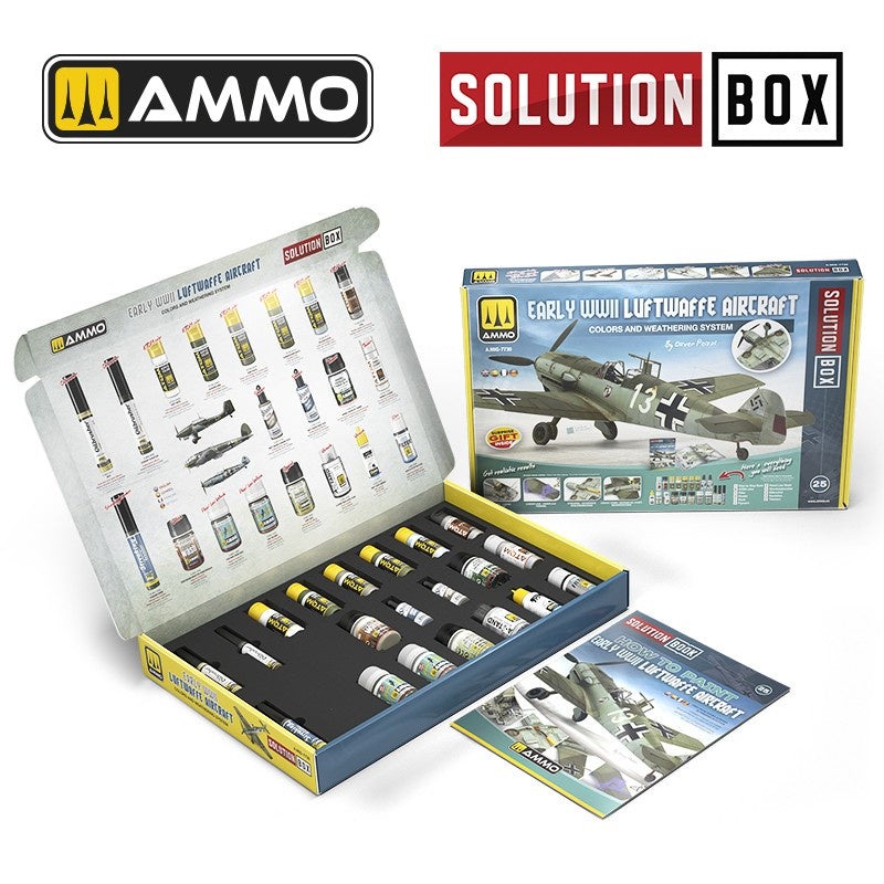AMMO - SOLUTION BOX 25 - Early WWII Luftwaffe Aircraft - Colors and Weathering System