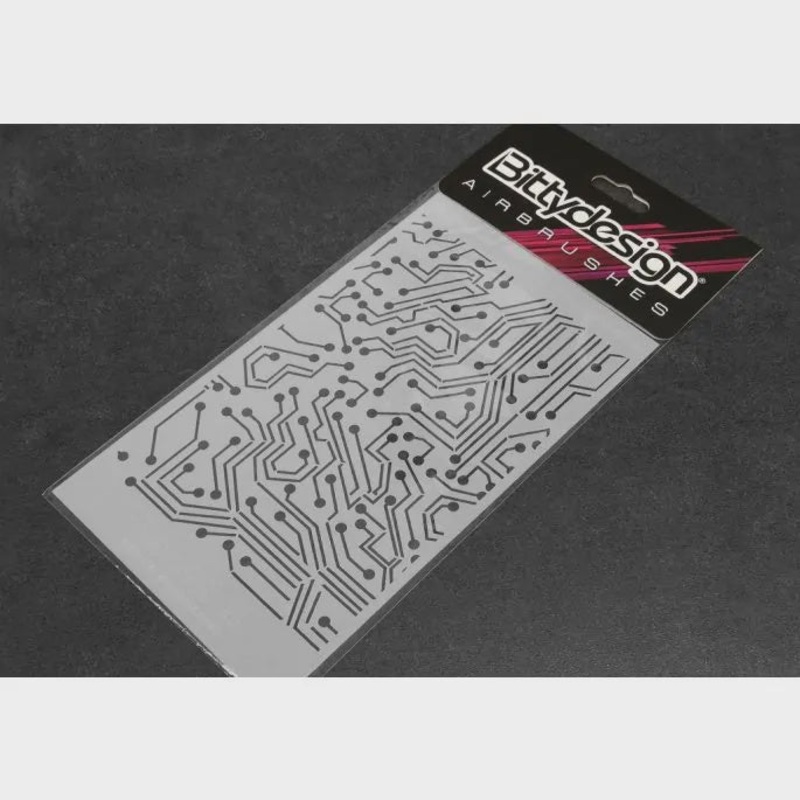 Bittydesign - Vinyl Stencil - Electronic Circuit