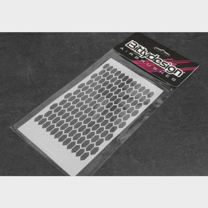 Bittydesign - Vinyl Stencil - Honeycomb V3